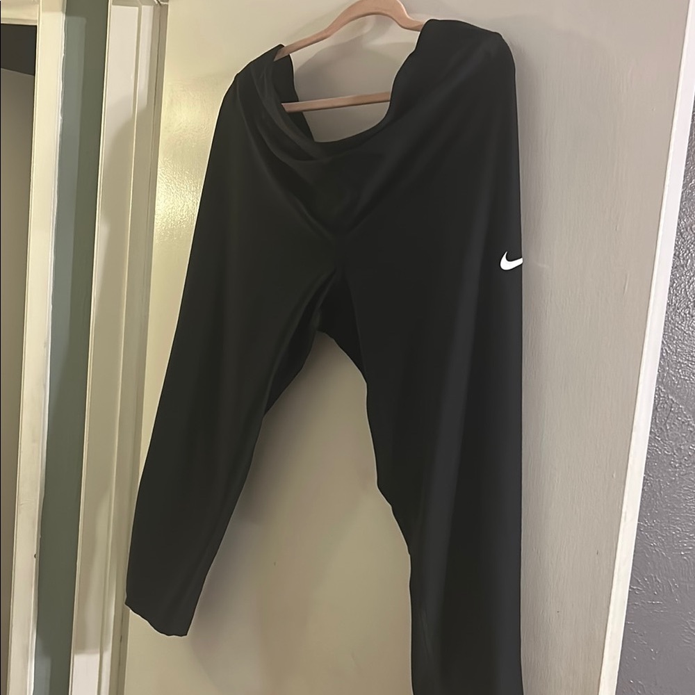 Nike Black Athletic Pants with Logo